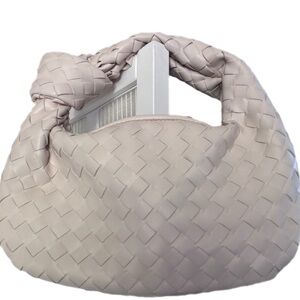 Cream Woven Mini Handbag